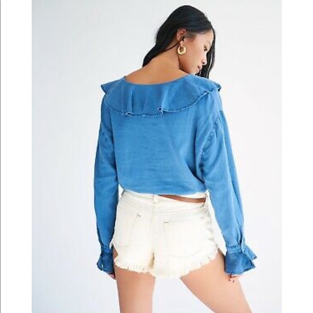 Free People Amber Ruffled Top - Picture 3 of 6